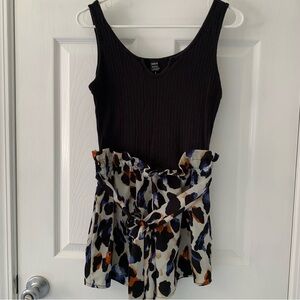 SHEIN Ribbed Top Romper